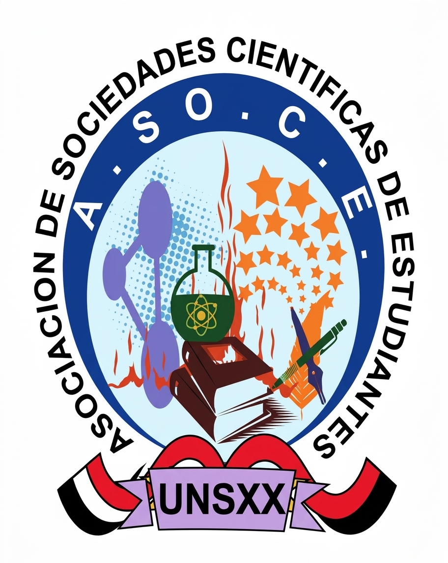 Logo oficial de ASOCE UNSXX: Asociación de Sociedades Científicas de Estudiantes